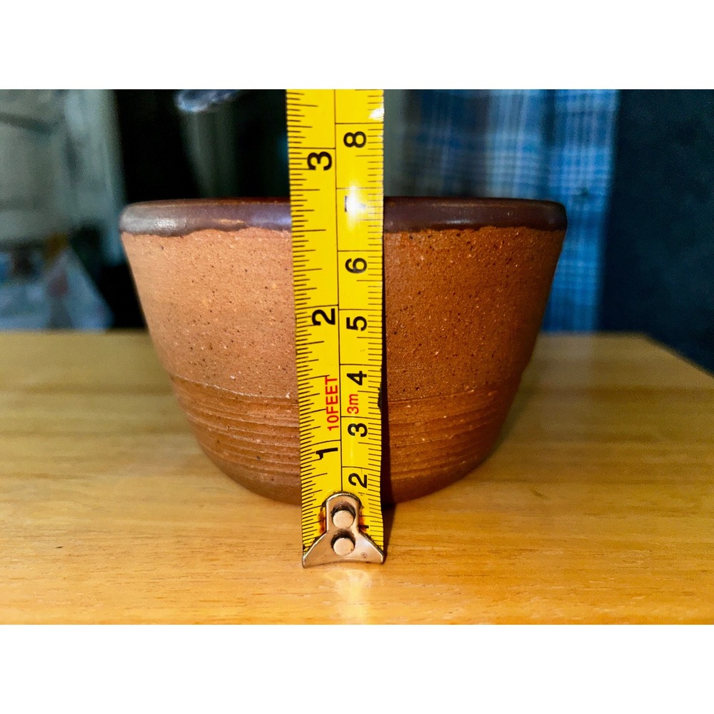 Handmade Studio Pottery Rustic Earthy Glazed Ceramic Bowl Signed Artist Mark - Picture 8 of 8